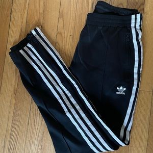 Black adidas joggers